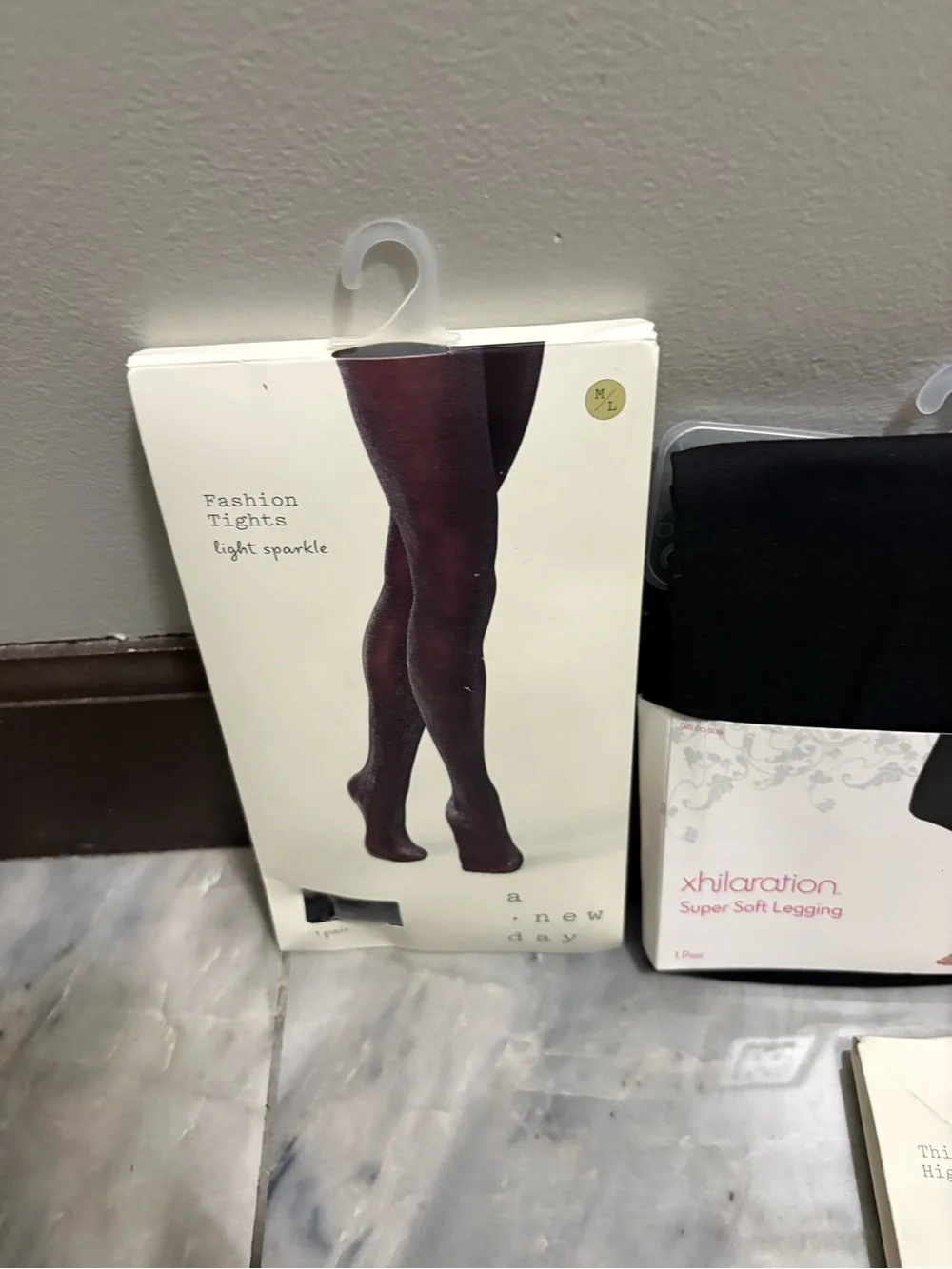 SPANX Black High-Waist Shaping Short & Black Dress Tights Bundle